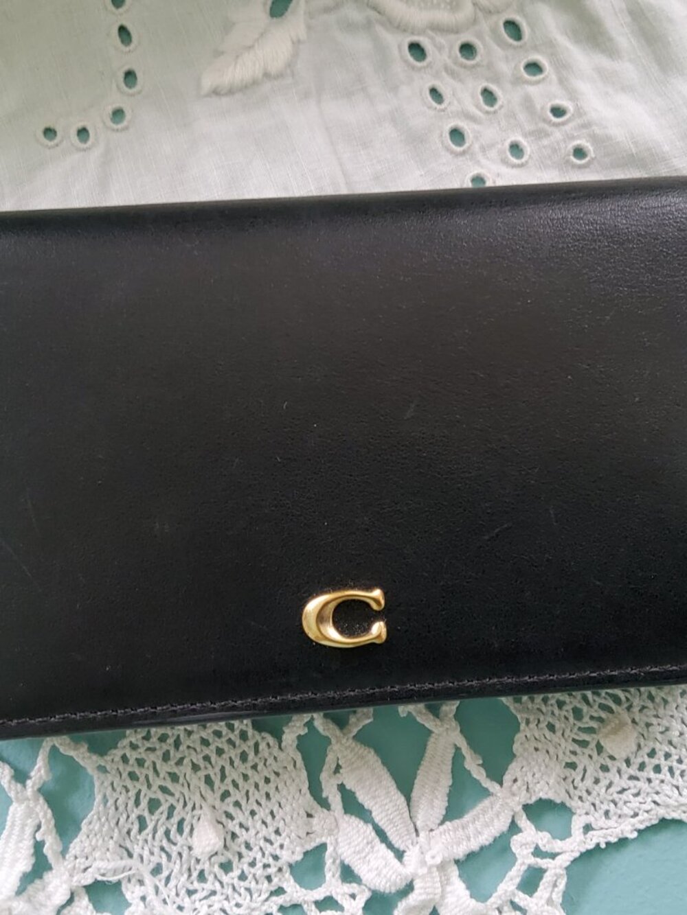 Coach Slim Card Case C4818 in Black - Picture 6 of 6